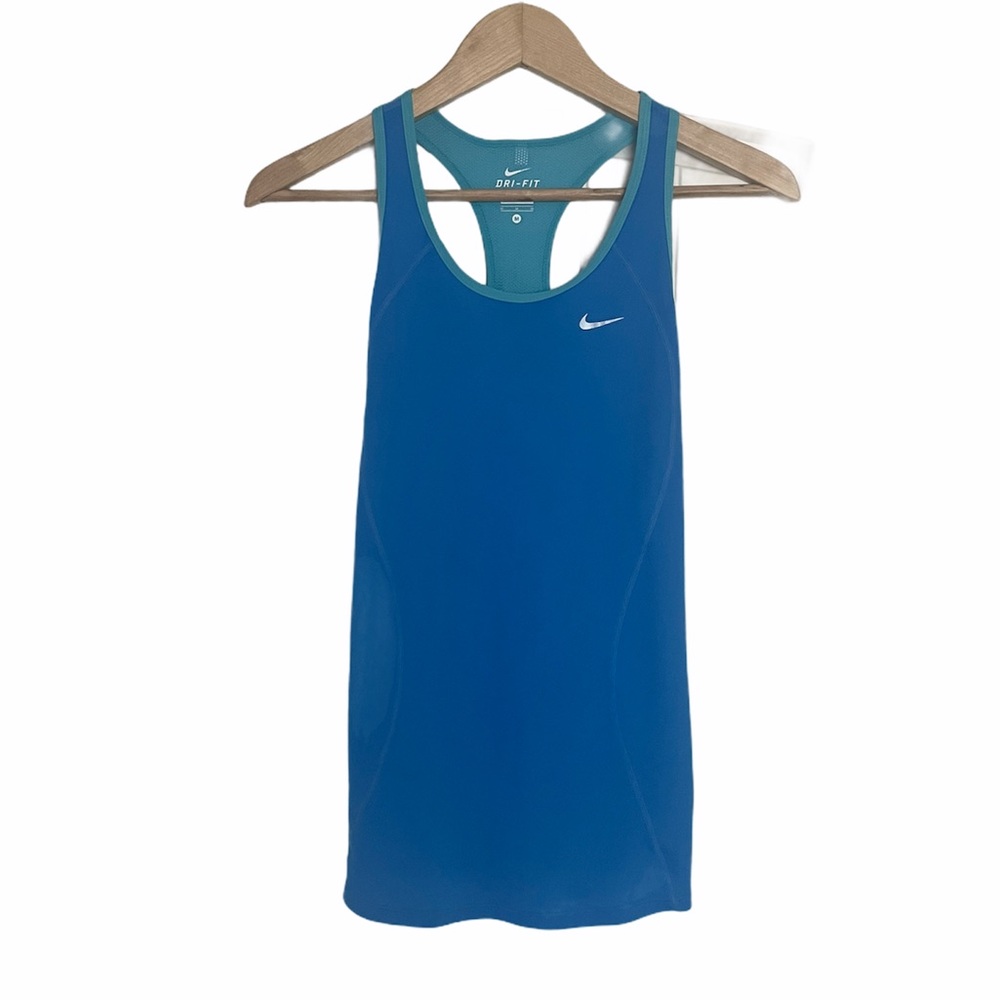 NIKE DRI-FIT women’s blue workout tank, Medium